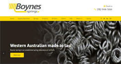 Desktop Screenshot of boynessprings.com.au