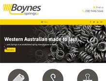 Tablet Screenshot of boynessprings.com.au